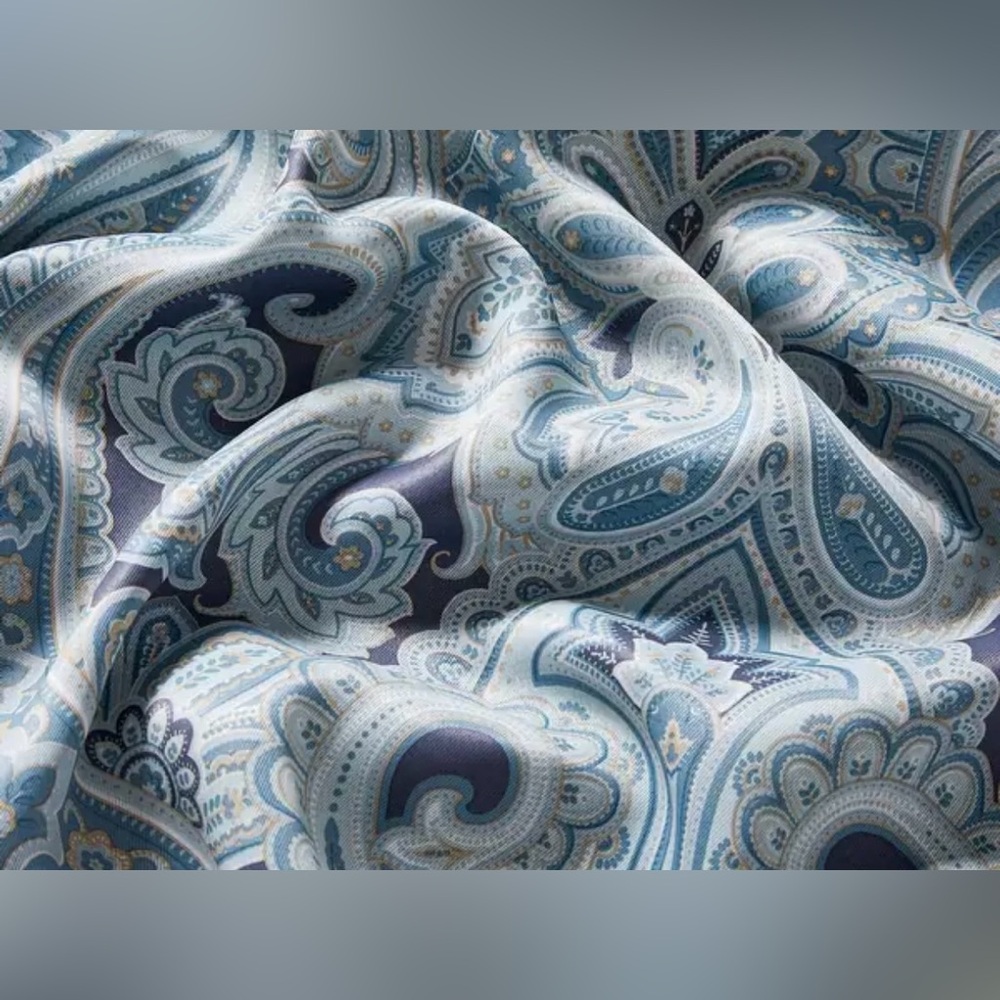 GOC.ME PARIS PAISLEY ROOM DARKENING GROMMET PANELS Set of 4 Panels - 100 x 72in - Picture 4 of 9